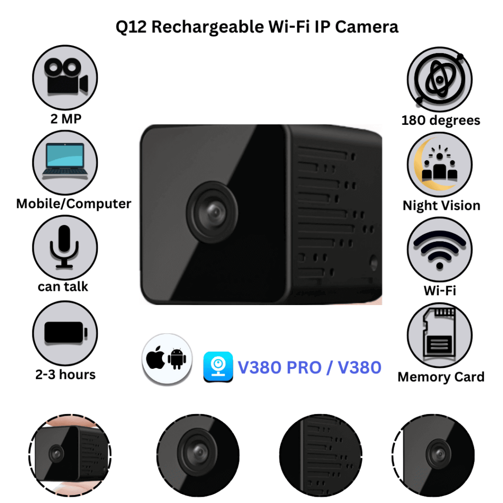 Q12 4 Hours Rechargeable Camera