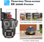 3 Screen Wifi System Waterproof Outdoor camera