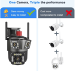 3 Screen 4G and Wifi Support Waterproof Outdoor camera