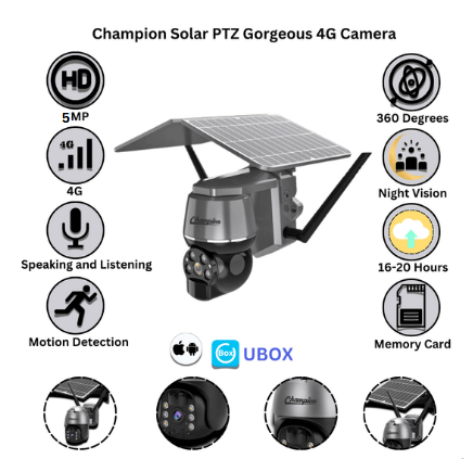 5MP Solar Gorgeous 4G Waterproof Camera