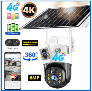 Solar 4G Dual Lens Waterproof Camera