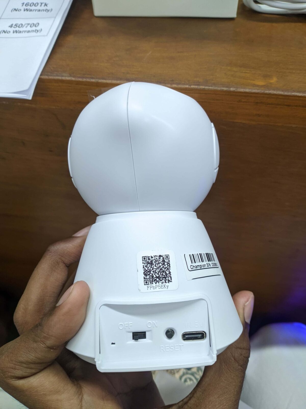 2 Hours Power Backup Robot camera