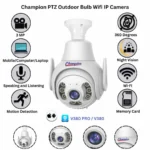 Outdoor Bulb Wifi IP Camera